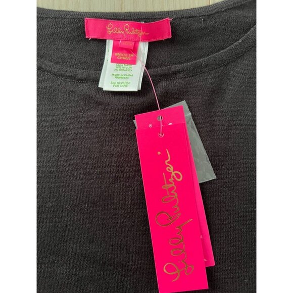 Lilly Pulitzer Ramona Fringe Sweater Black ( XXS ) - Picture 4 of 7